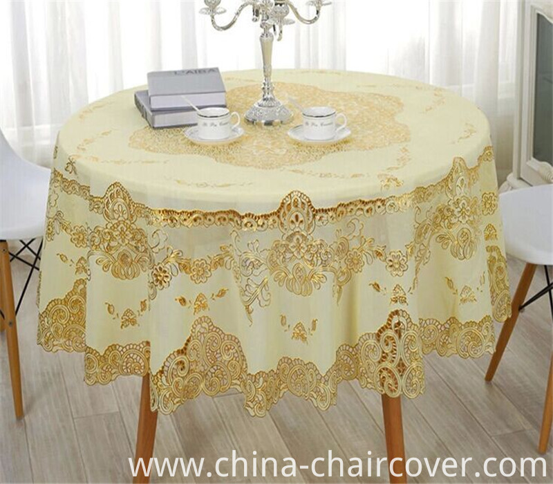 PVC Crochet Style Vinyl Lace Table Cloth